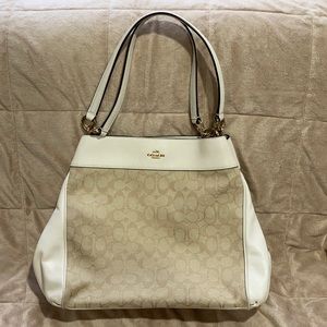 Coach Cream Tote Bag